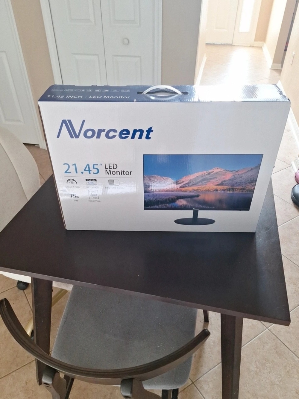 21.45" LED Monitor in White and Blue